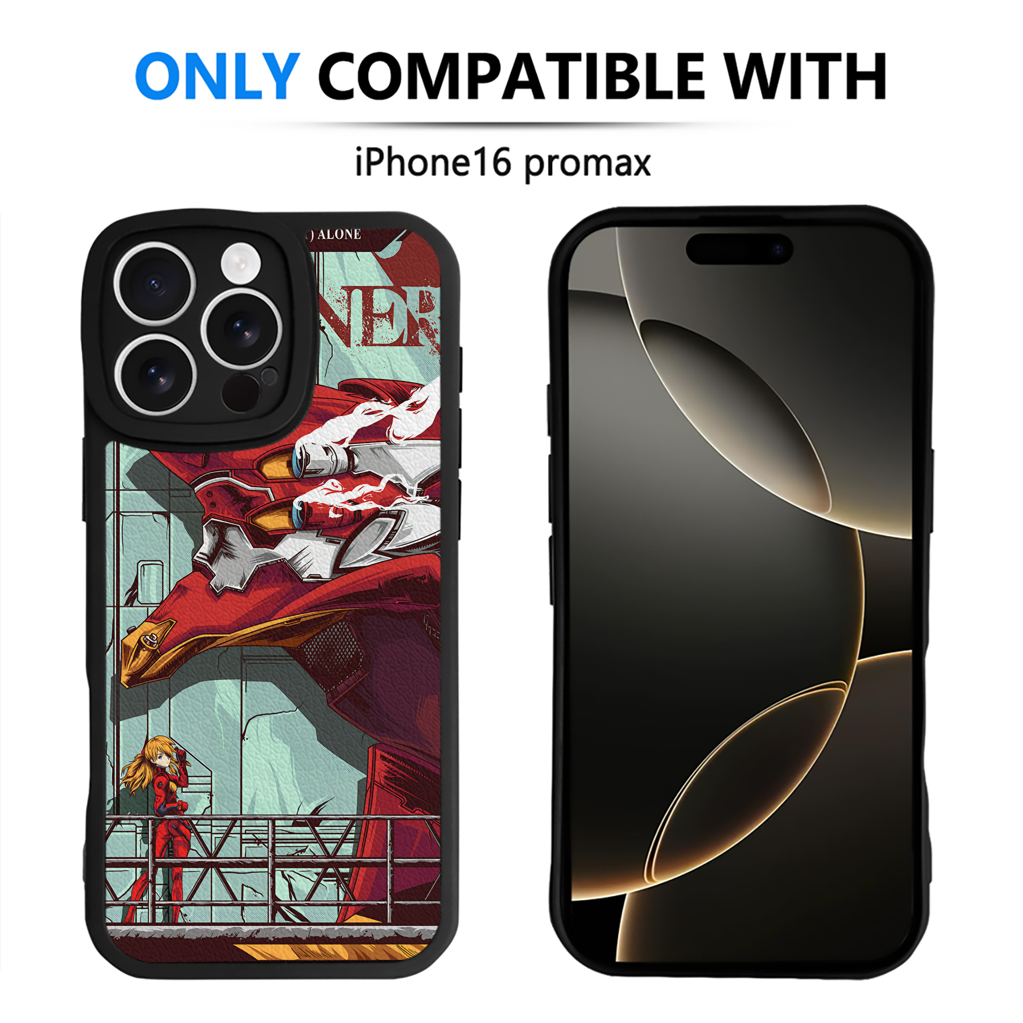 （画像用） EVA 新世紀エヴァンゲリオン 【iPhone 16シリーズ対応】シリコンスマホケース（レザー調） 材質：シリコン